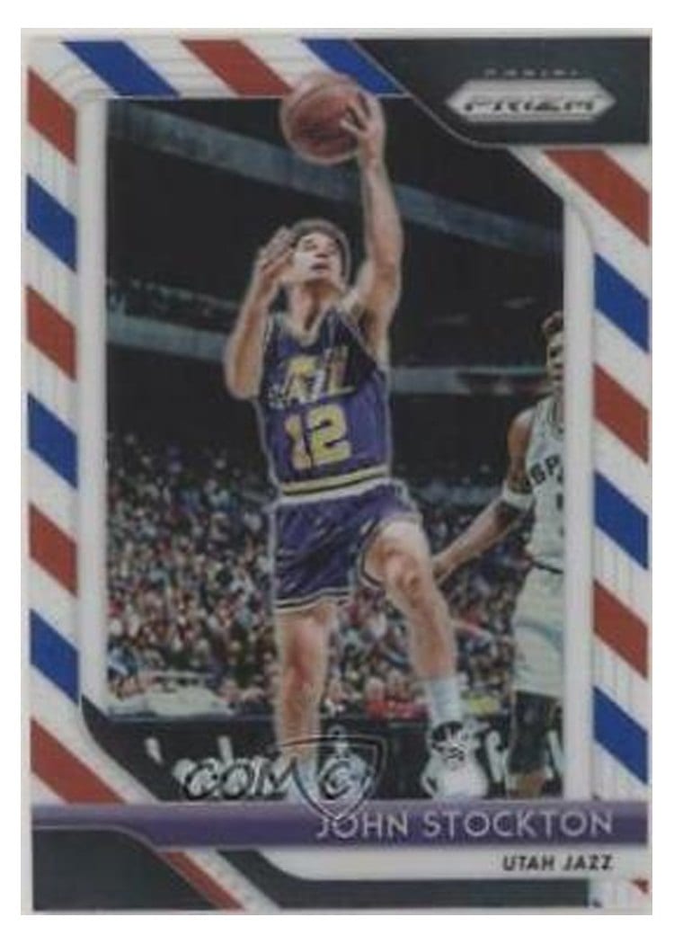 2018-19 Panini Prizm Base Set John Stockton #185 card