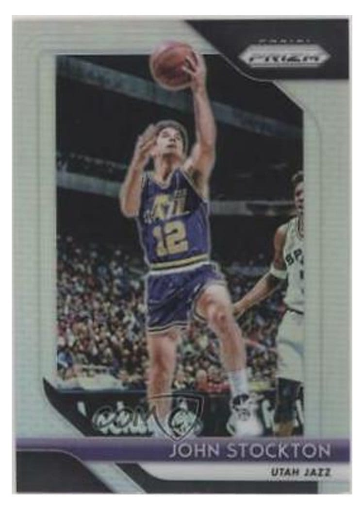2018-19 Panini Prizm Base Set John Stockton #185 card