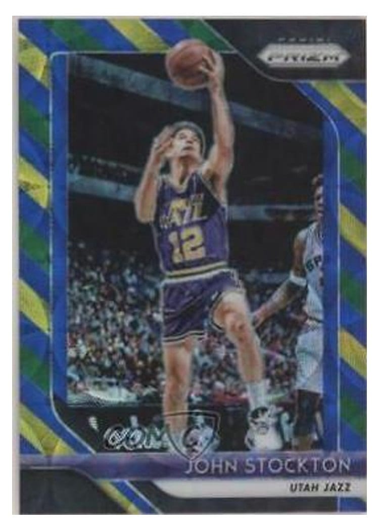 2018-19 Panini Prizm Base Set John Stockton #185 card