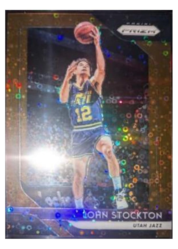 2018-19 Panini Prizm Base Set John Stockton #185 card