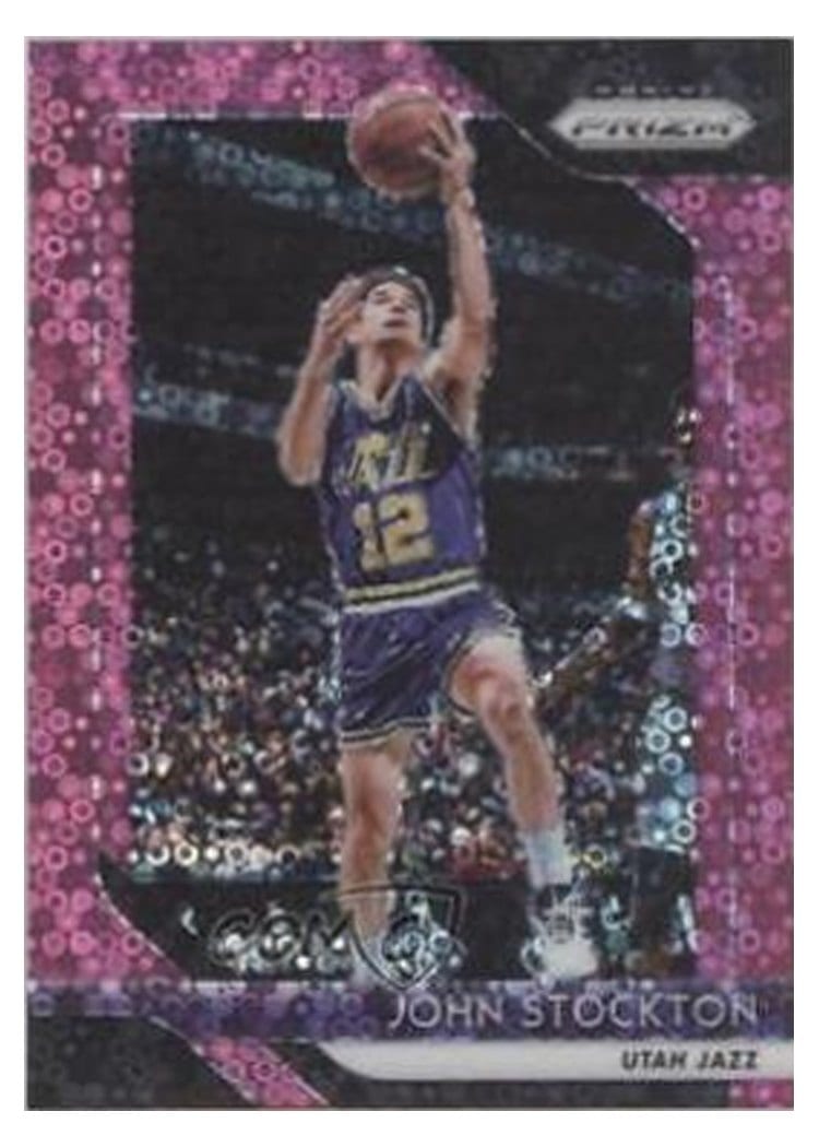 2018-19 Panini Prizm Base Set John Stockton #185 card