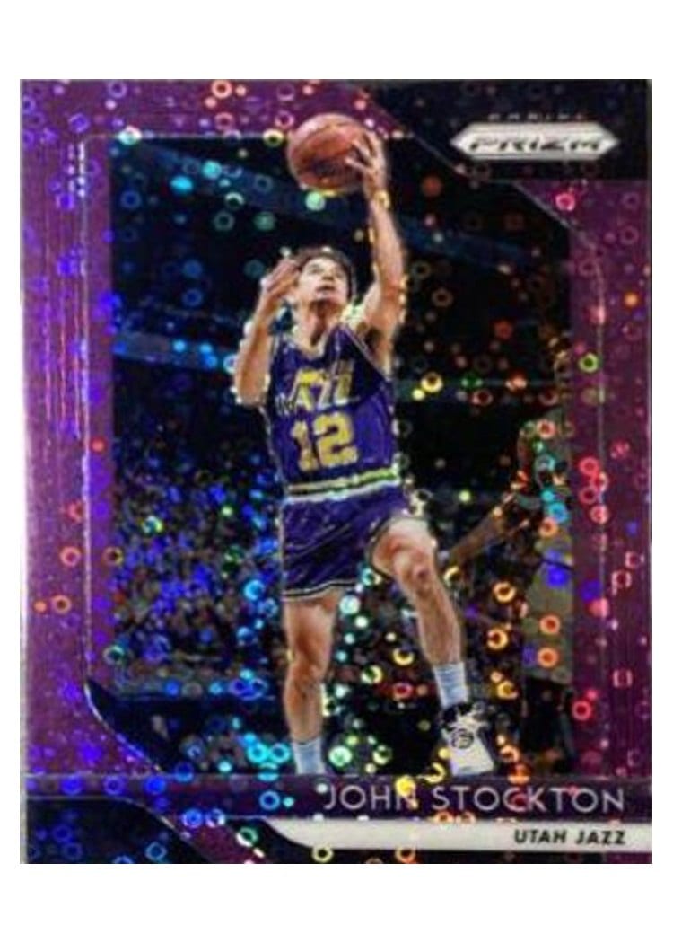 2018-19 Panini Prizm Base Set John Stockton #185 card