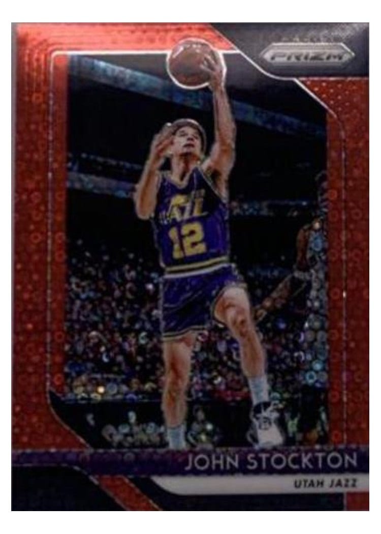 2018-19 Panini Prizm Base Set John Stockton #185 card