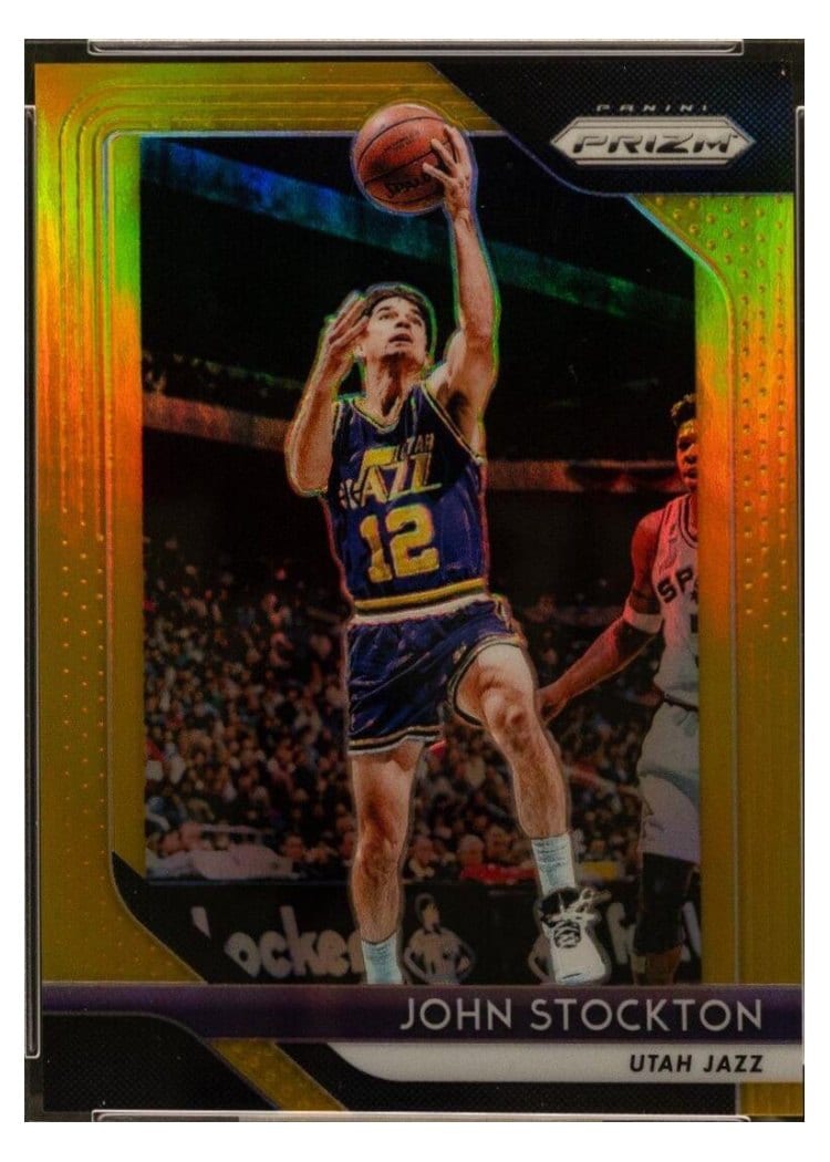 2018-19 Panini Prizm Base Set John Stockton #185 card