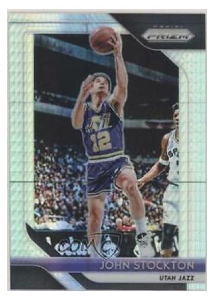 2018-19 Panini Prizm Base Set John Stockton #185 card