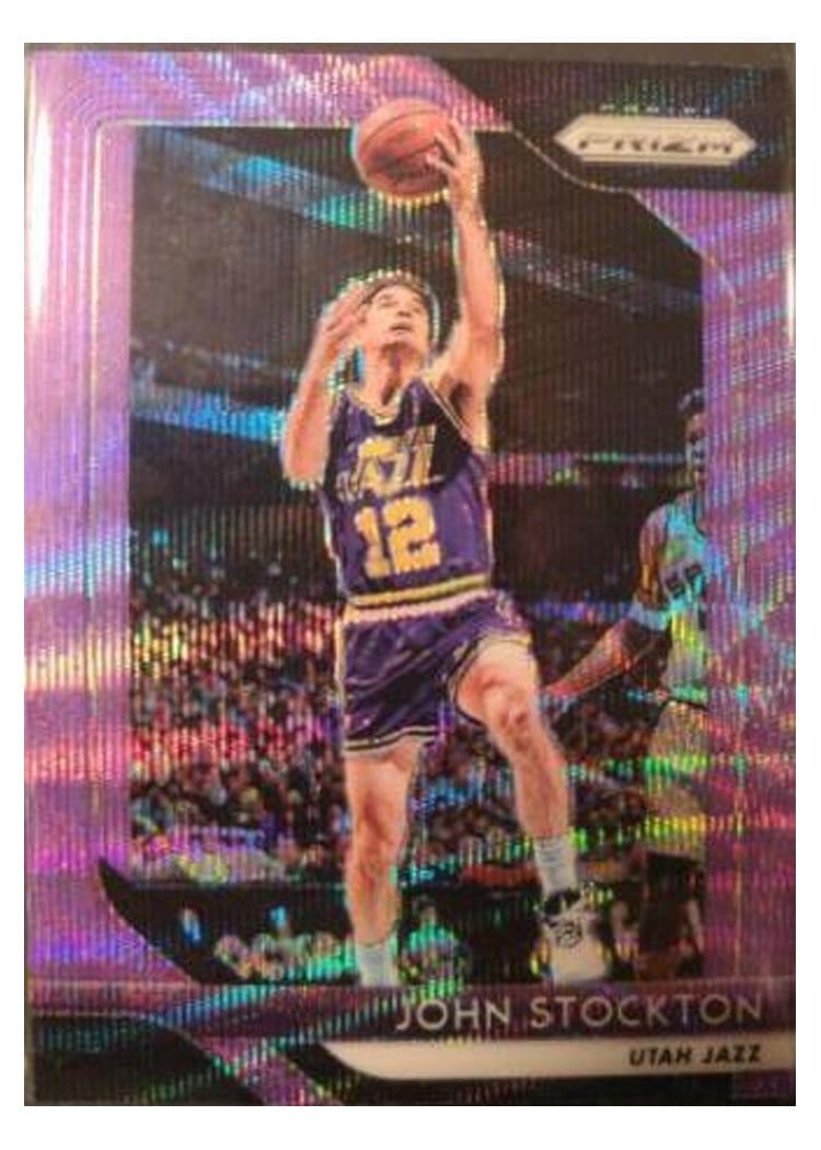 2018-19 Panini Prizm Base Set John Stockton #185 card