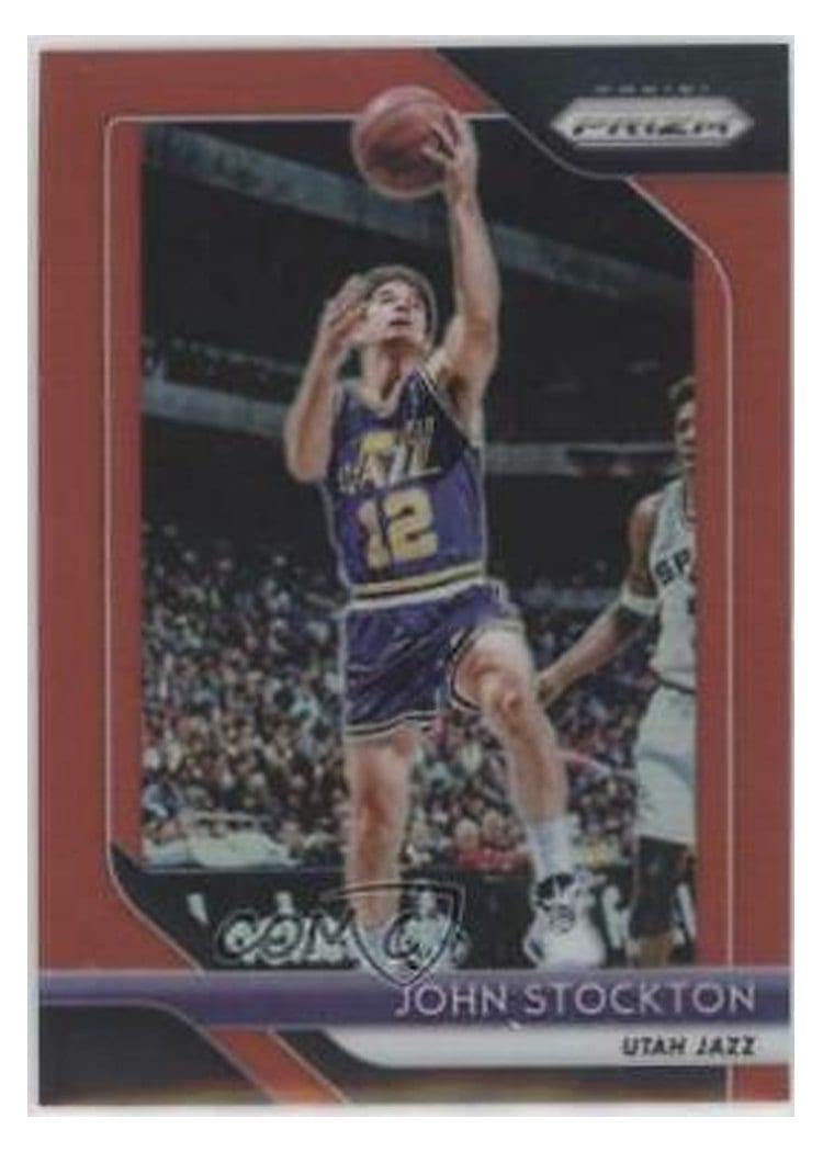 2018-19 Panini Prizm Base Set John Stockton #185 card