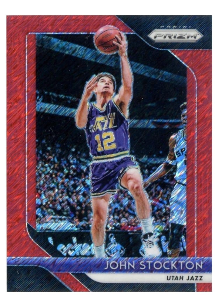 2018-19 Panini Prizm Base Set John Stockton #185 card