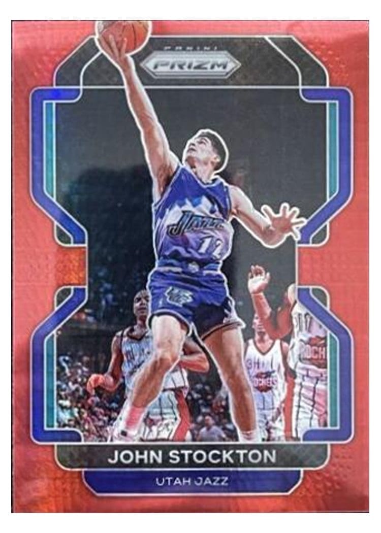2021-22 Panini Prizm Base Set John Stockton #267 card