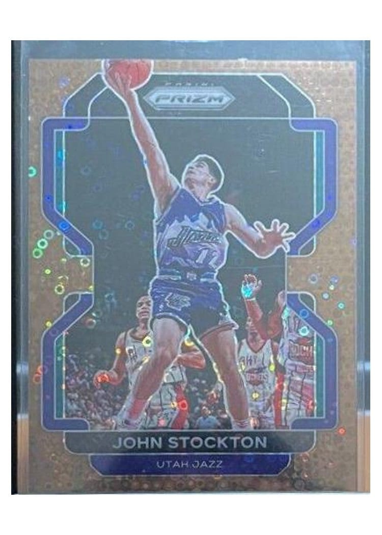 2021-22 Panini Prizm Base Set John Stockton #267 card