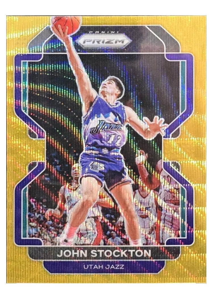 2021-22 Panini Prizm Base Set John Stockton #267 card