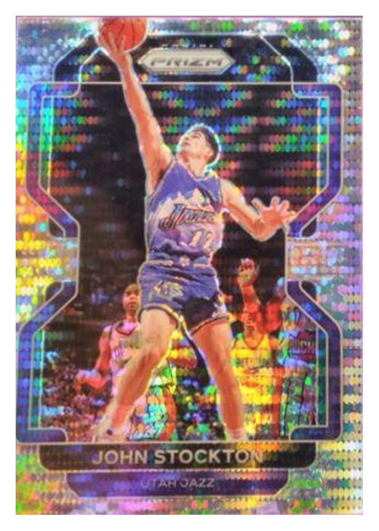 2021-22 Panini Prizm Base Set John Stockton #267 card