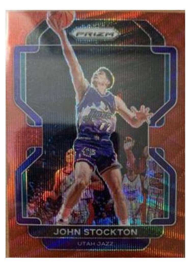 2021-22 Panini Prizm Base Set John Stockton #267 card