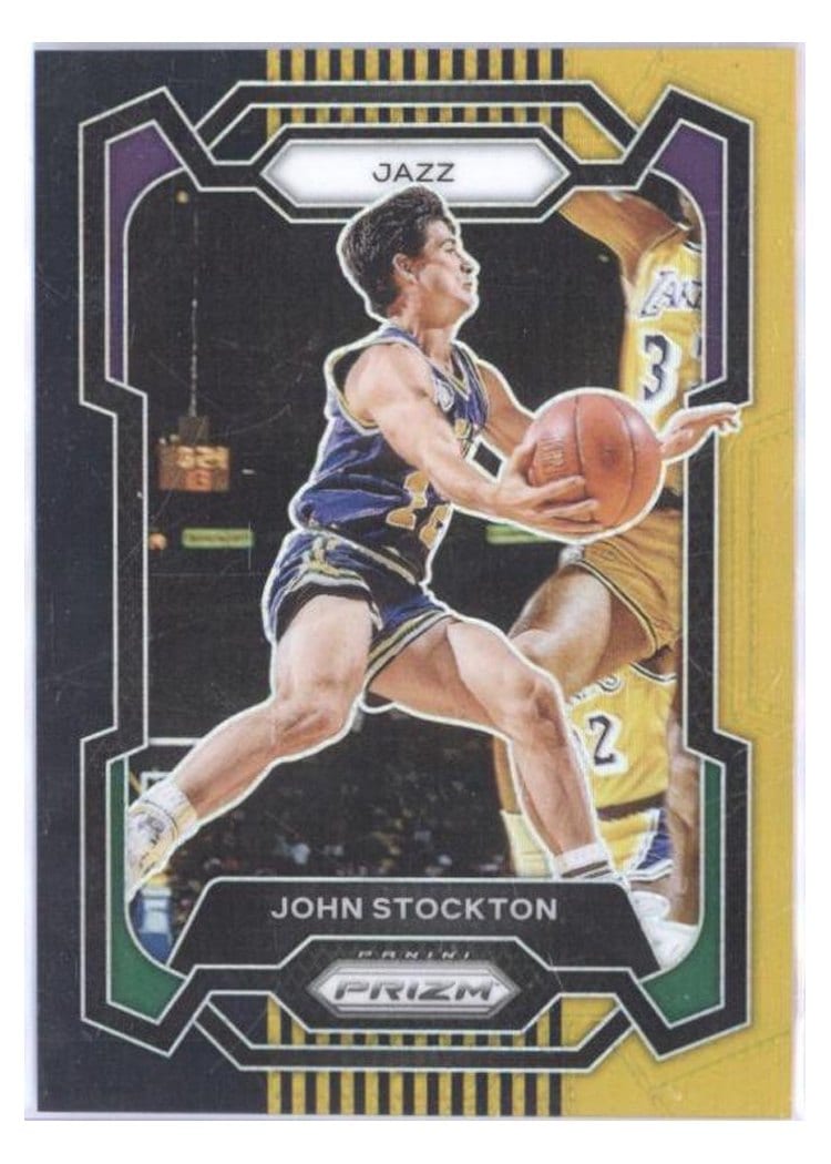 2023-24 Panini Prizm Base Set John Stockton #198 card