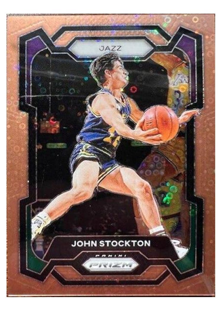 2023-24 Panini Prizm Base Set John Stockton #198 card