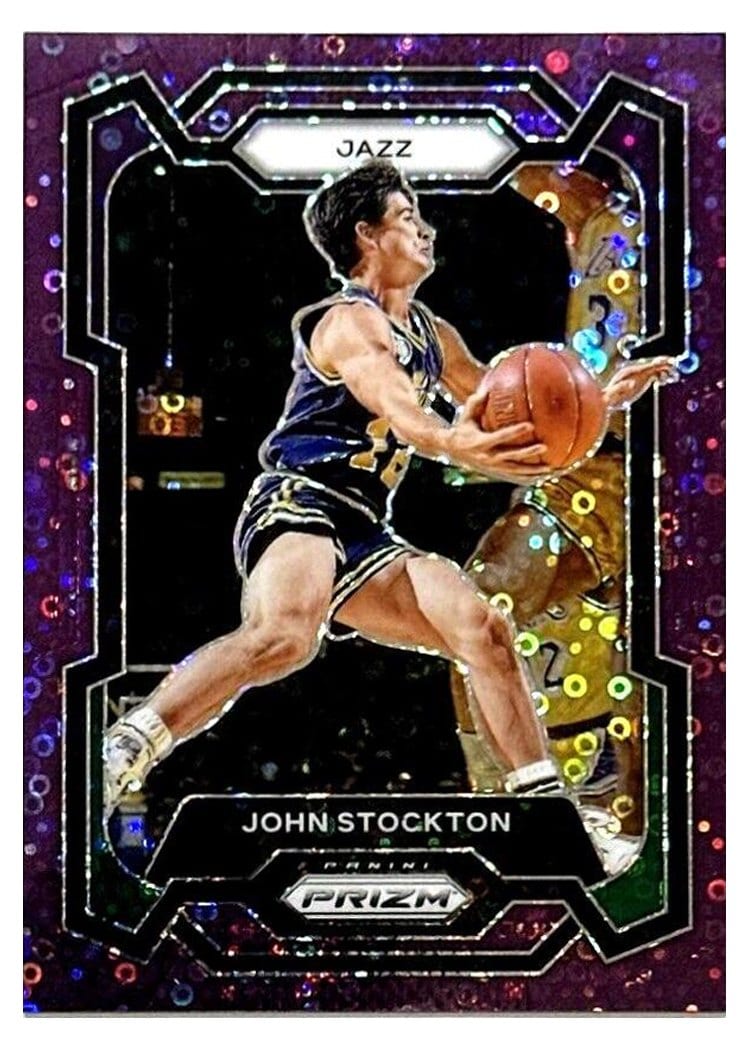 2023-24 Panini Prizm Base Set John Stockton #198 card
