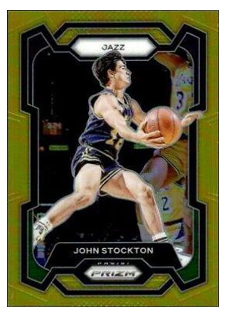 2023-24 Panini Prizm Base Set John Stockton #198 card