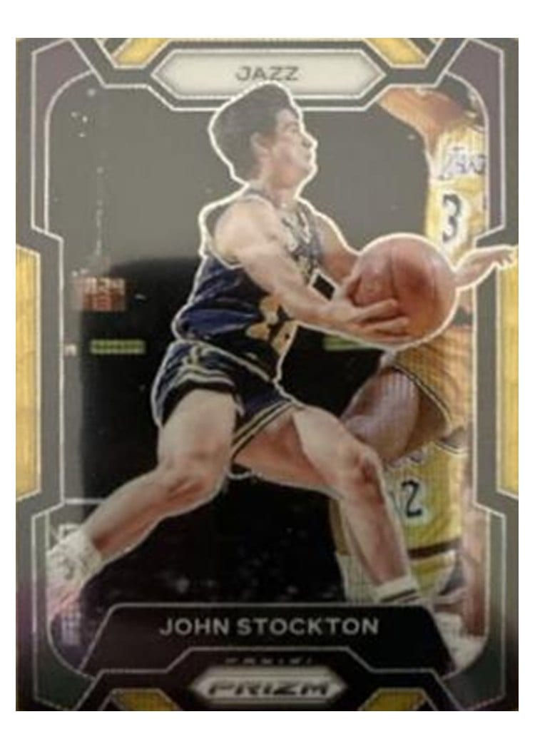 2023-24 Panini Prizm Base Set John Stockton #198 card