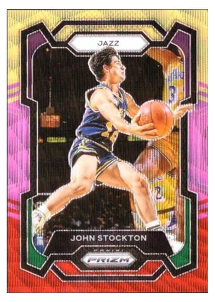 2023-24 Panini Prizm Base Set John Stockton #198 card