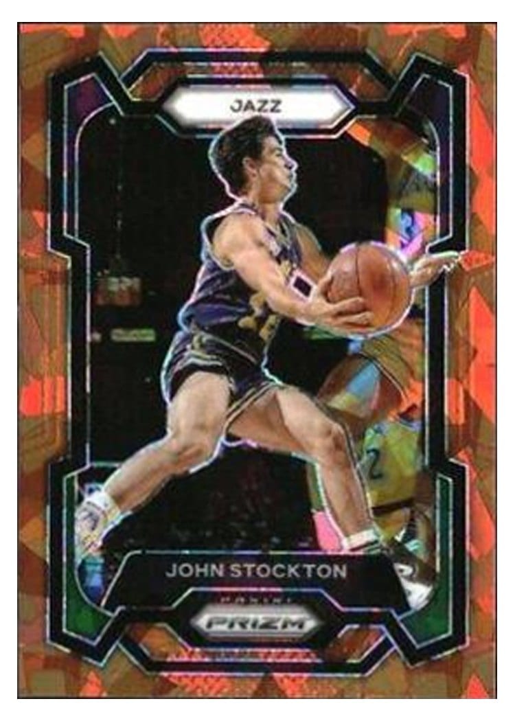 2023-24 Panini Prizm Base Set John Stockton #198 card