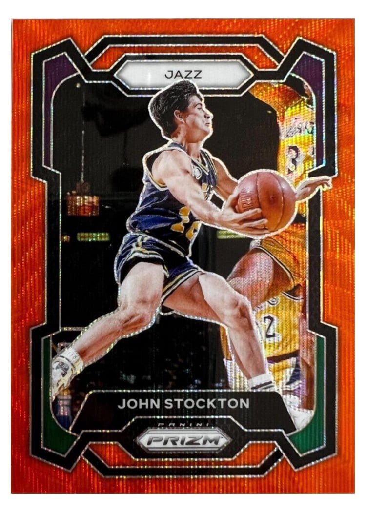 2023-24 Panini Prizm Base Set John Stockton #198 card