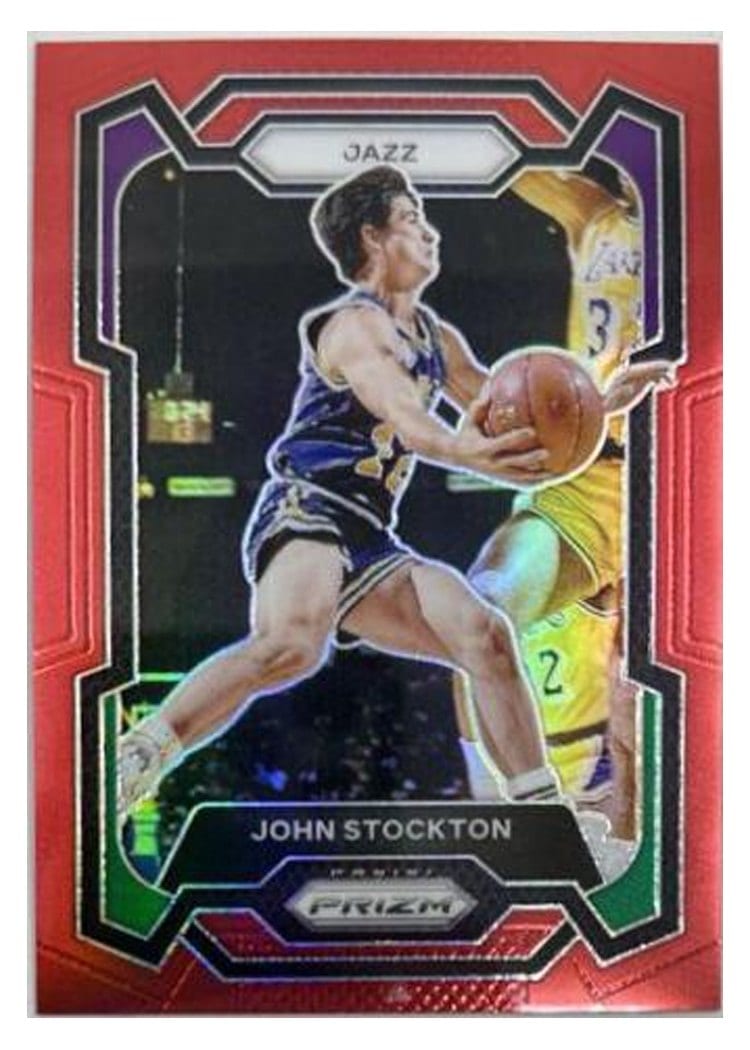 2023-24 Panini Prizm Base Set John Stockton #198 card