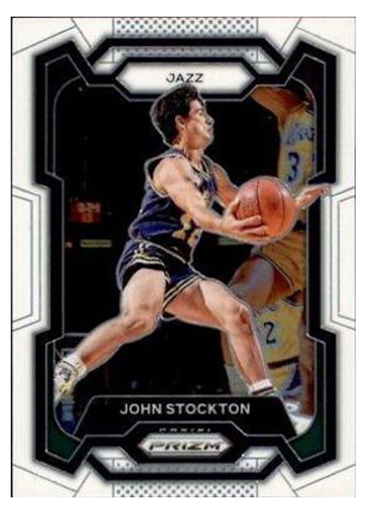 2023-24 Panini Prizm Base Set John Stockton #198 card
