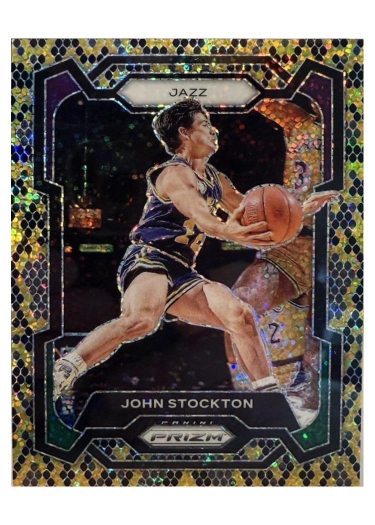 2023-24 Panini Prizm Base Set John Stockton #198 card