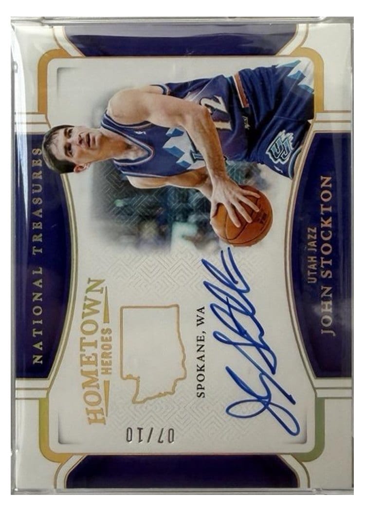 2024 Panini National Treasures Hometown Heroes John Stockton #22 card