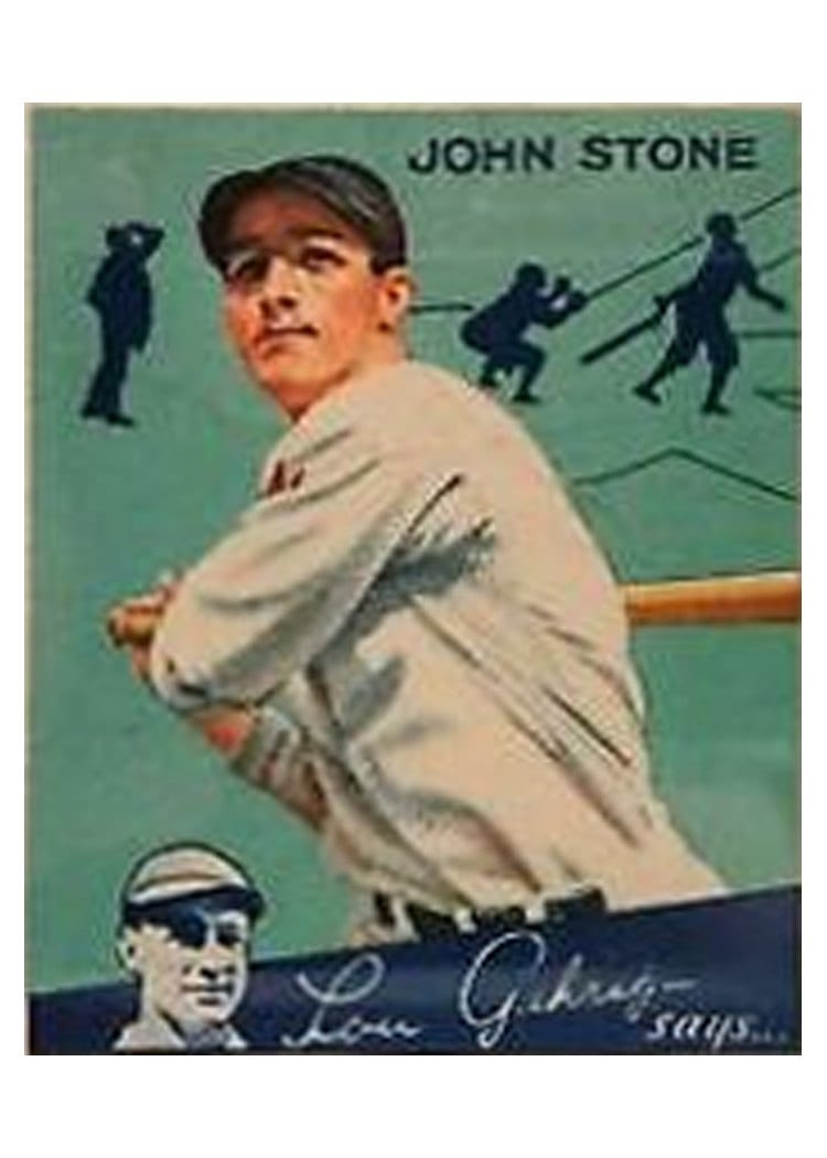 1934 World Wide Gum John Stone #89 card