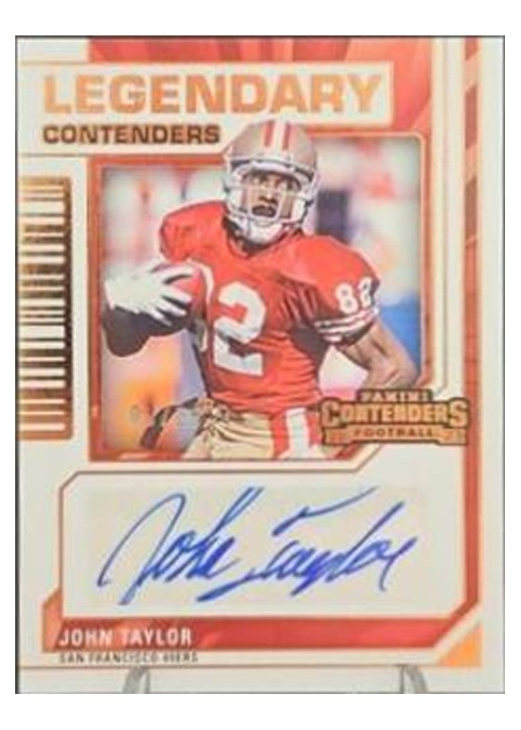 2023 Panini Contenders Legendary Contenders Autographs John Taylor #17 card