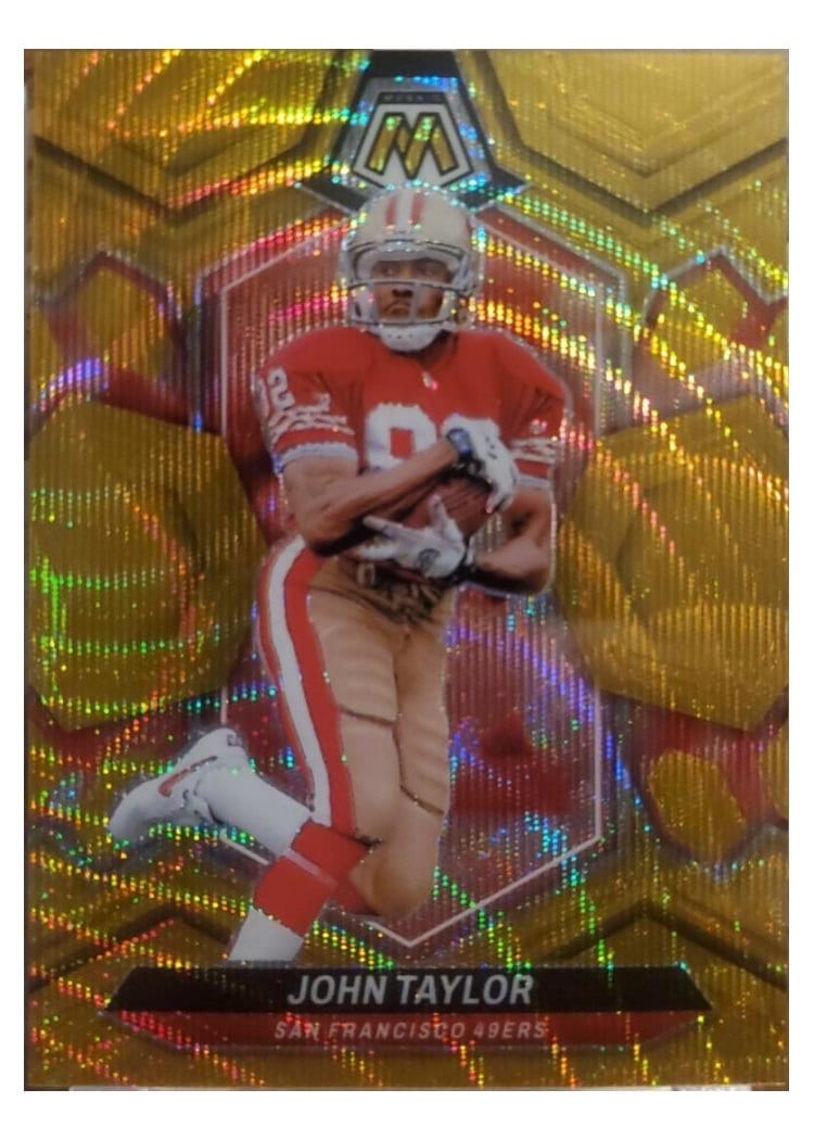 2024 Panini Mosaic Base Set John Taylor Gold Wave #235 card