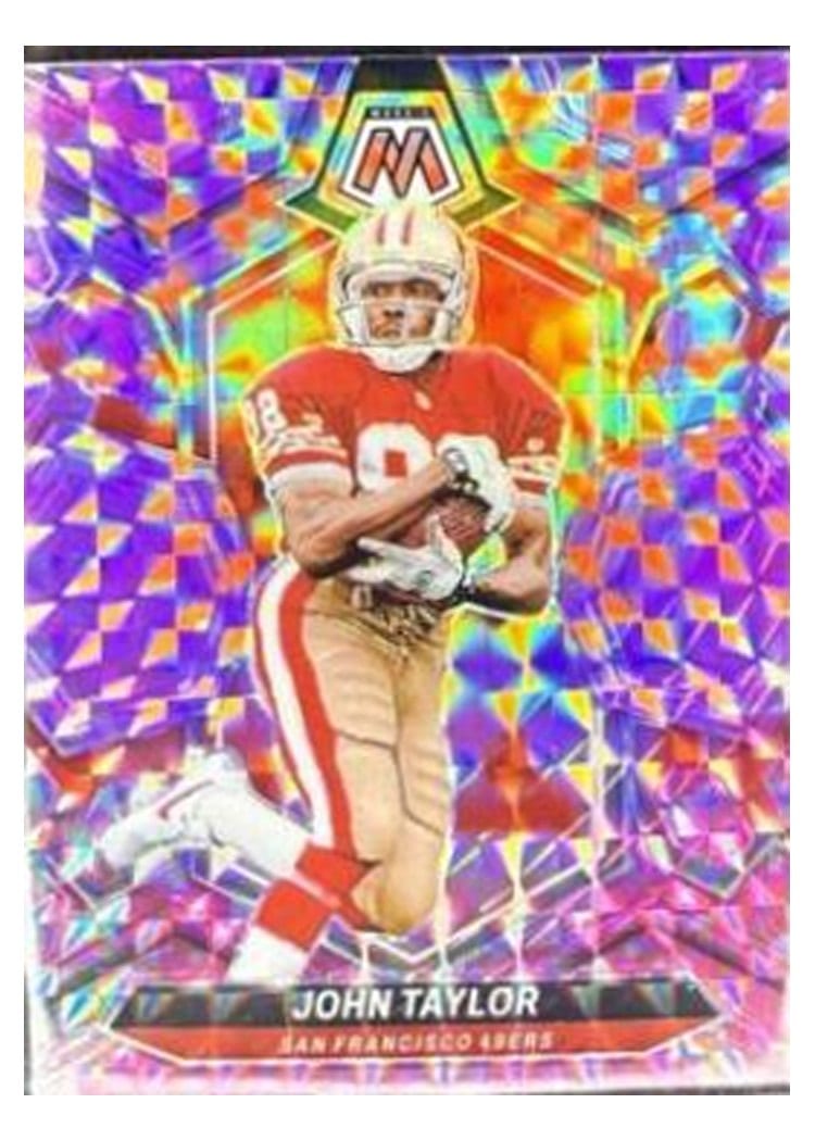 2024 Panini Mosaic Base Set John Taylor Pink Fluorescent #235 card