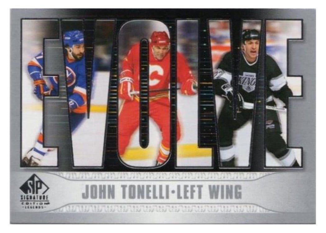 2020-21 SP Signature Edition Legends Evolve John Tonelli #E-8 card