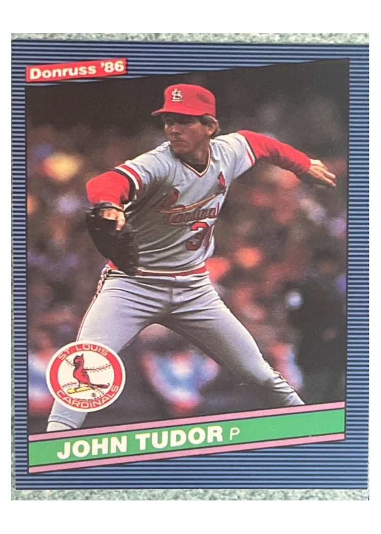 1986 Donruss John Tudor #260 card