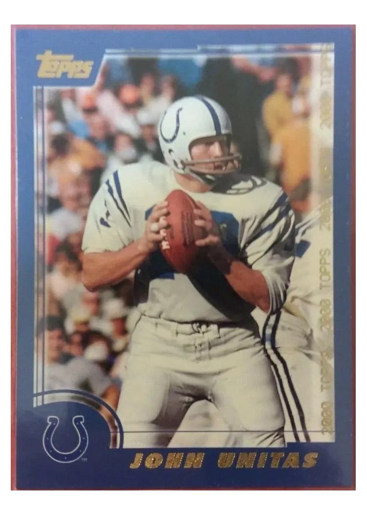 2000 Topps John Unitas #19 card