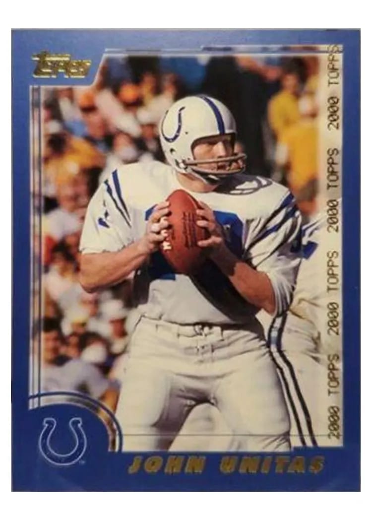 2000 Topps John Unitas #19 card