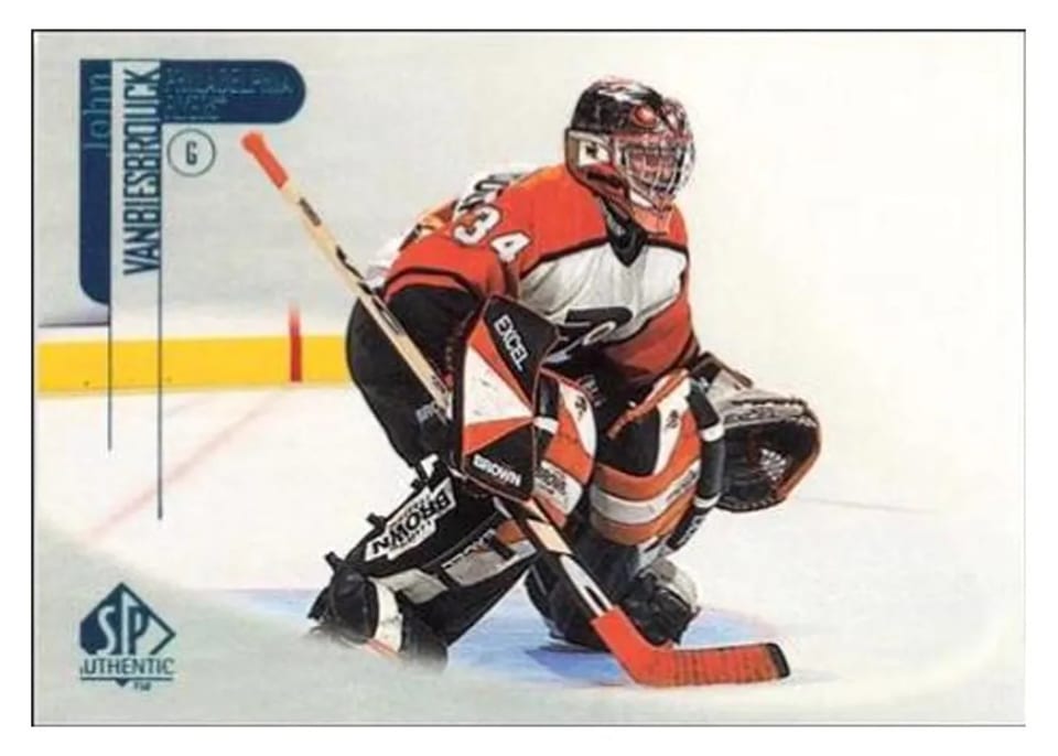 1998 SP Authentic John Vanbiesbrouck #62 card