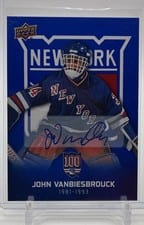 2025-26 Upper Deck New York Rangers Centennial Base Set John Vanbiesbrouck #26 card
