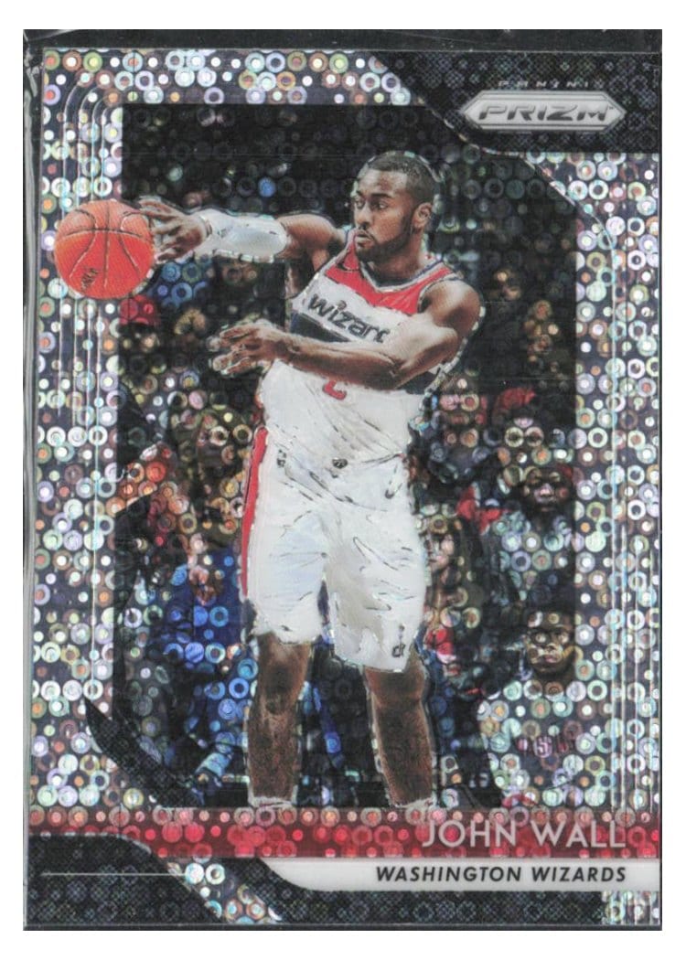 2018-19 Panini Prizm Base Set John Wall Fast Break Prizm #223 card