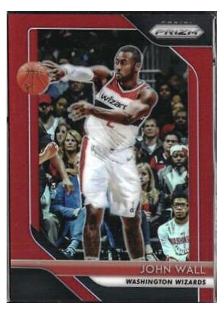2018-19 Panini Prizm Base Set John Wall Red Prizm #223 card