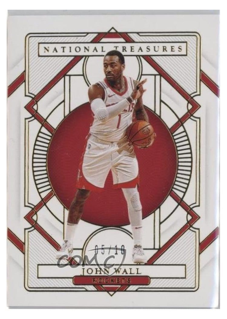 2020-21 Panini National Treasures Base Set John Wall #76 card