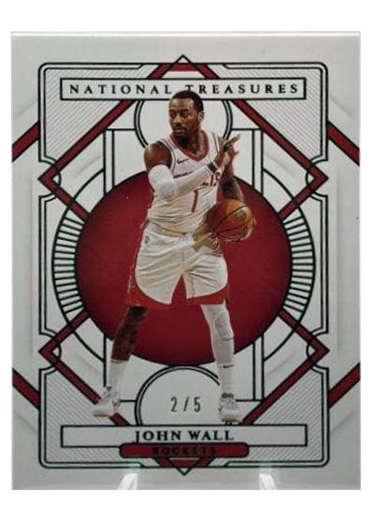 2020-21 Panini National Treasures Base Set John Wall #76 card