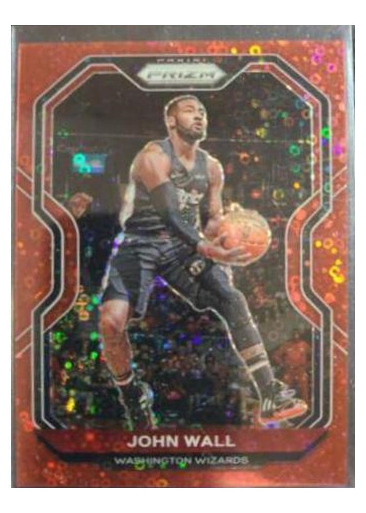2020-21 Panini Prizm Base Set John Wall Fast Break Red Prizm #56 card