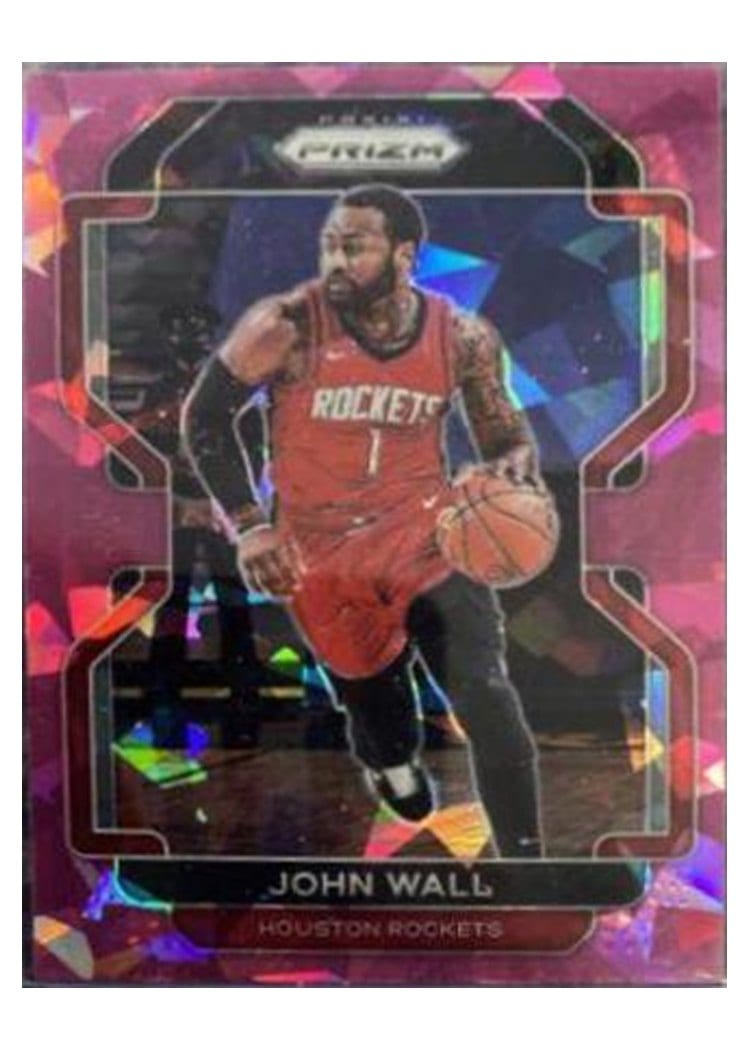 2021-22 Panini Prizm Base Set John Wall Pink Ice Prizm #68 card