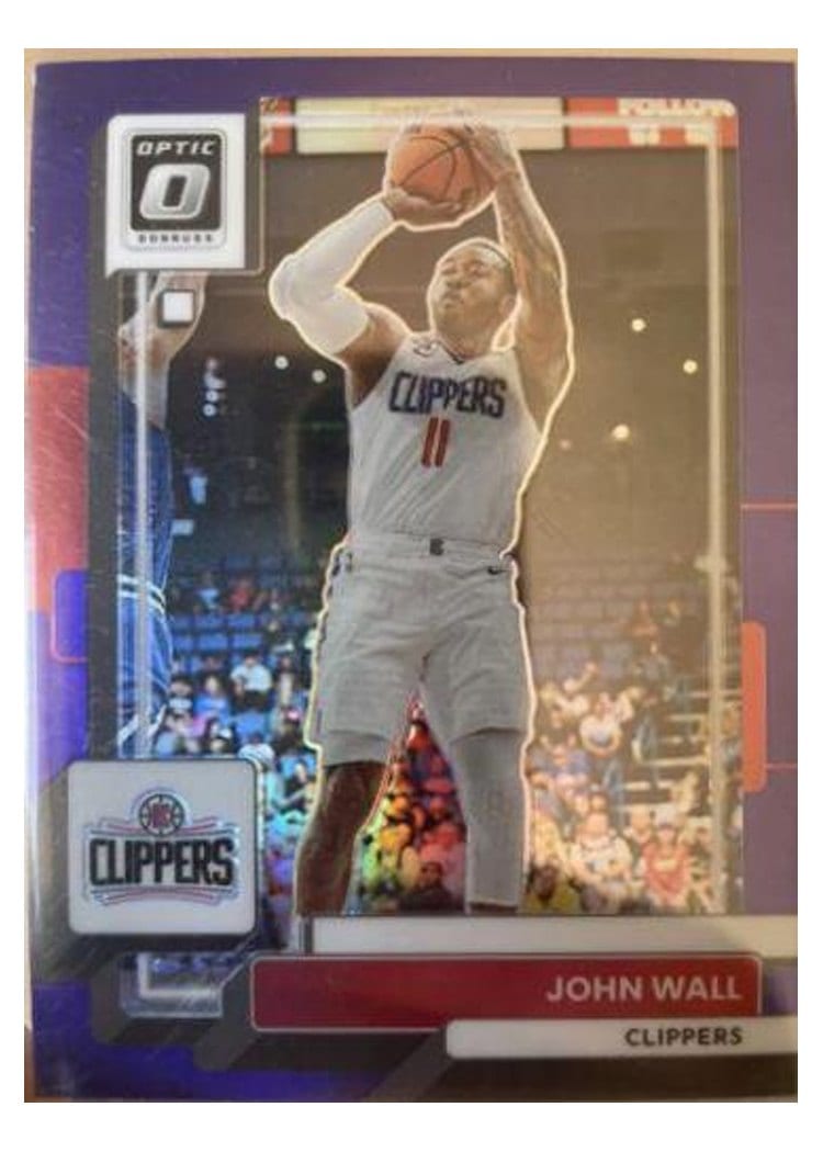 2022-23 Donruss Optic Base Set John Wall Purple #114 card