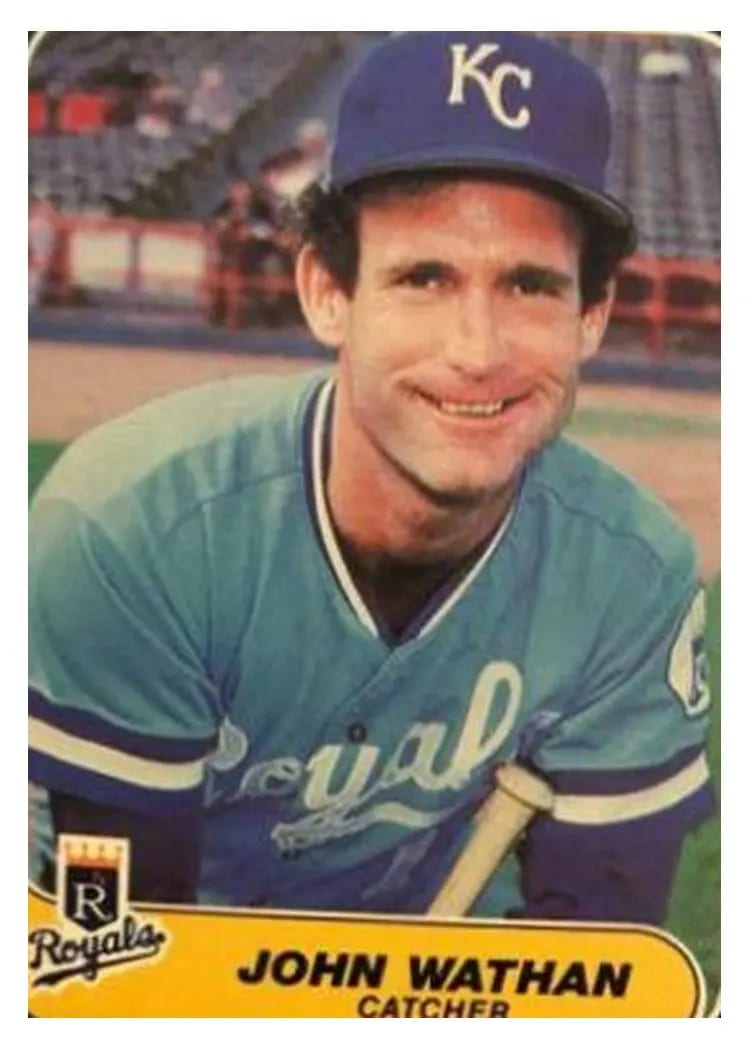 1986 Fleer John Wathan #23 card