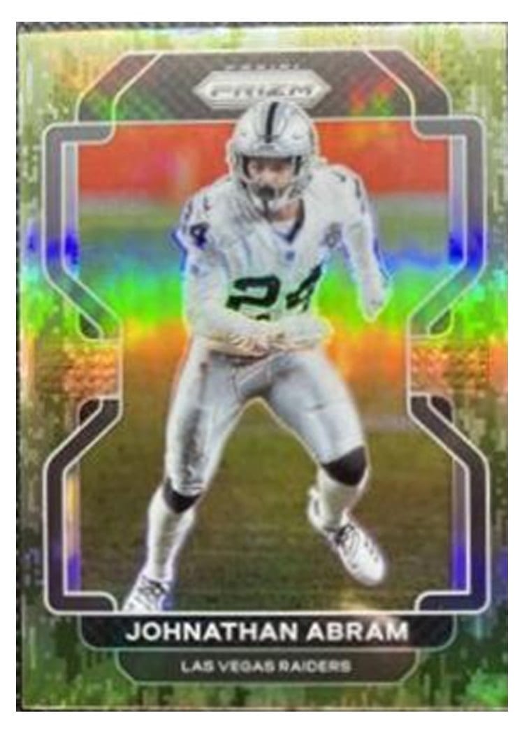 2021 Panini Prizm Base Set Johnathan Abram Forest Camo Prizm #182