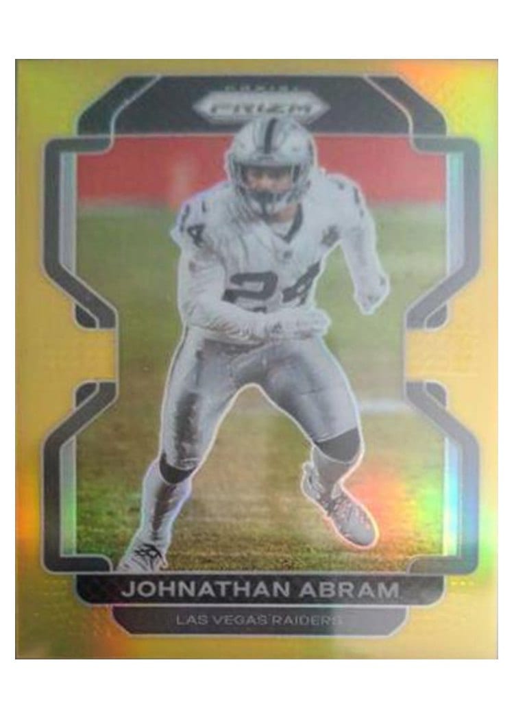 2021 Panini Prizm Base Set Johnathan Abram Gold Prizm #182