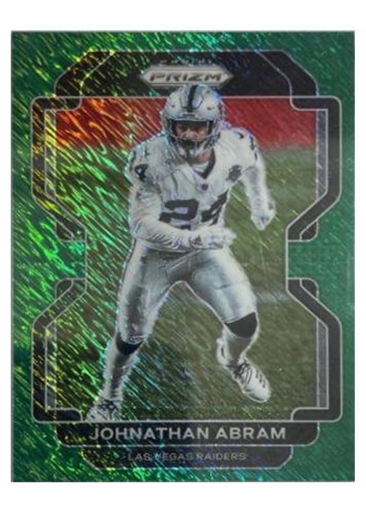 2021 Panini Prizm Base Set Johnathan Abram Green Shimmer #182